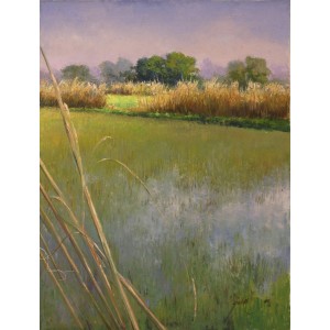 Ajab Khan, 22 x 30 Inch, Oil on Canvas, Landscape Paiting, AC-AJB-008